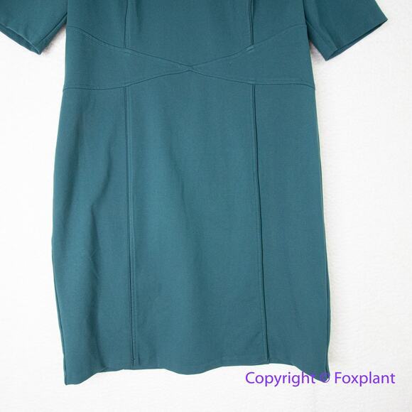 New! Eloquii 9 to 5 Stretch Work Dress dark emerald Green‎ sheath, size 18 - Picture 6 of 16
